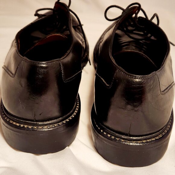 Salvatore Ferragamo  Men\'s Dress Shoes Black - Size 8.5 Leather Derby Lace Up main image 5